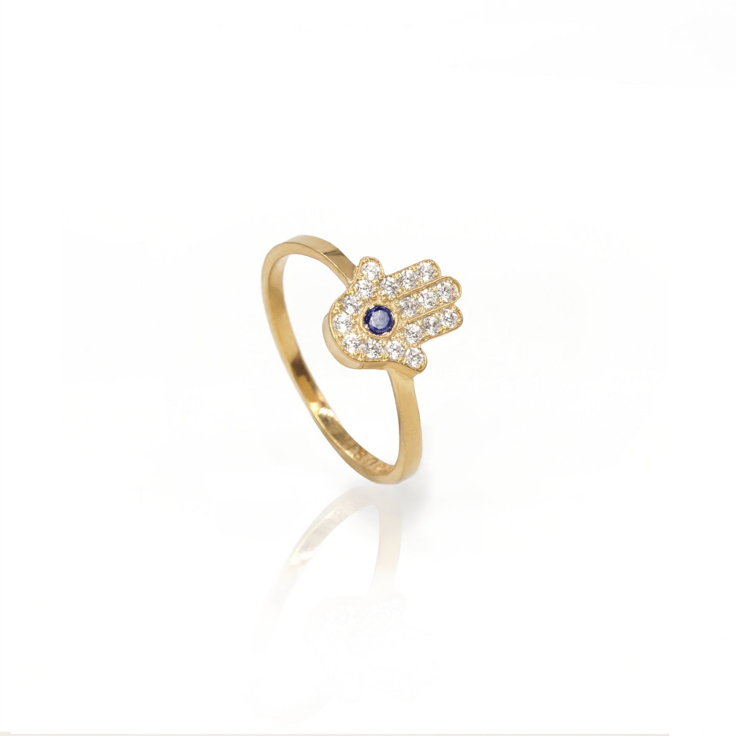 Hamsa Pave ring