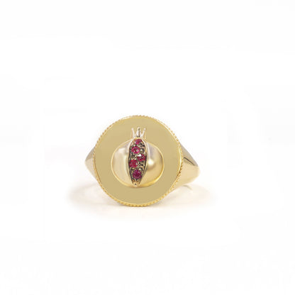 Daric signet ring, LOVE